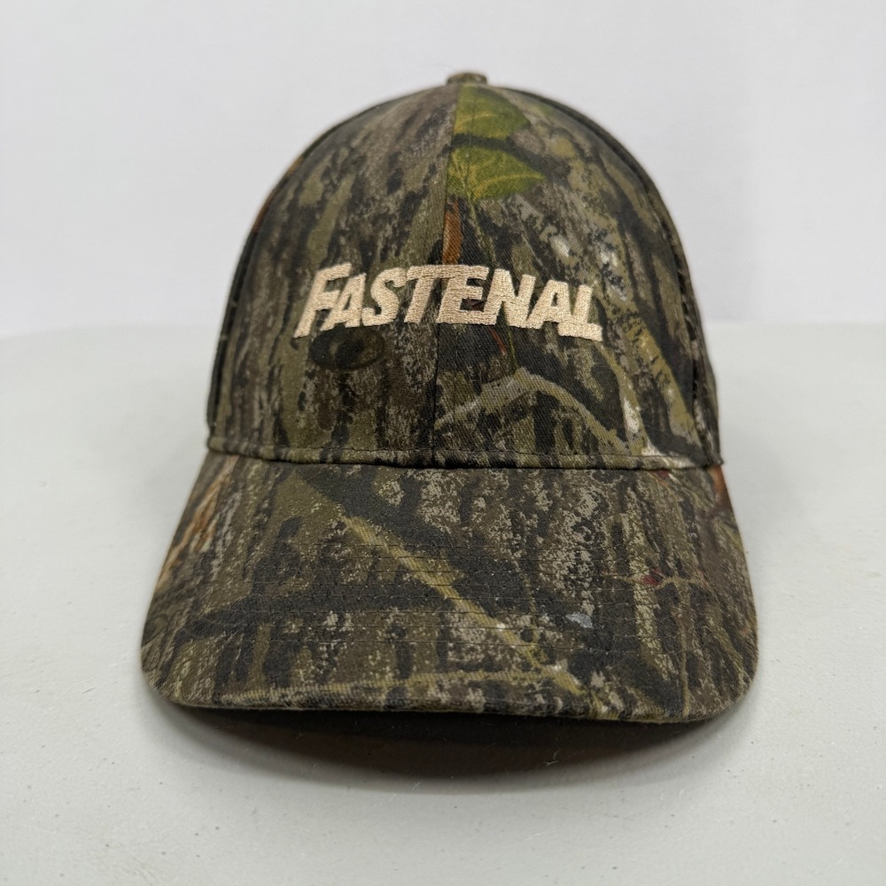 Fastenal Baseball Hat Mens OSFM‎ Camo Embroidered Logo Adjustable Strap